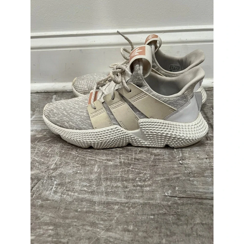 Adidas Prophere Grey Cream Pink Women's Sneakers CQ2542 Size 8.5 Low Top Shoes